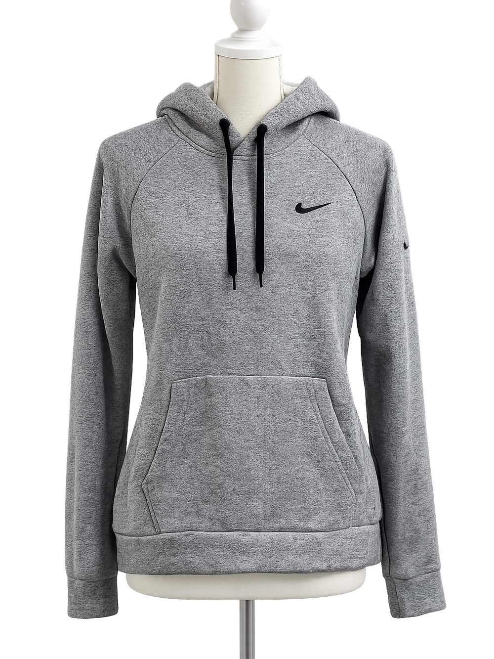 Nike Therma-FIT Gray Fleece Pullover Hoodie Women’s Medium Athleisure